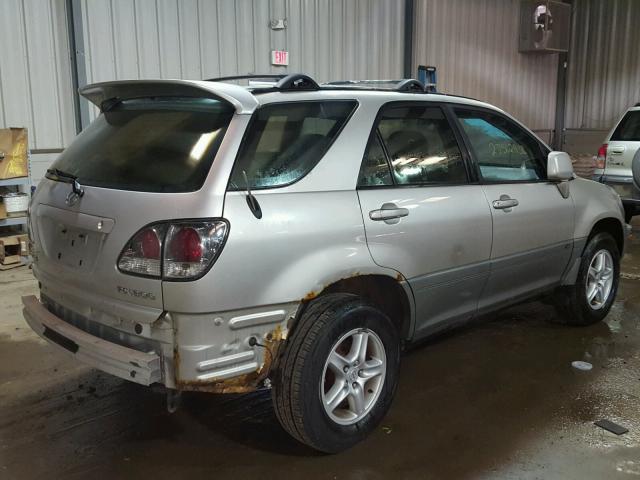 JTJHF10U030293166 - 2003 LEXUS RX 300 SILVER photo 4