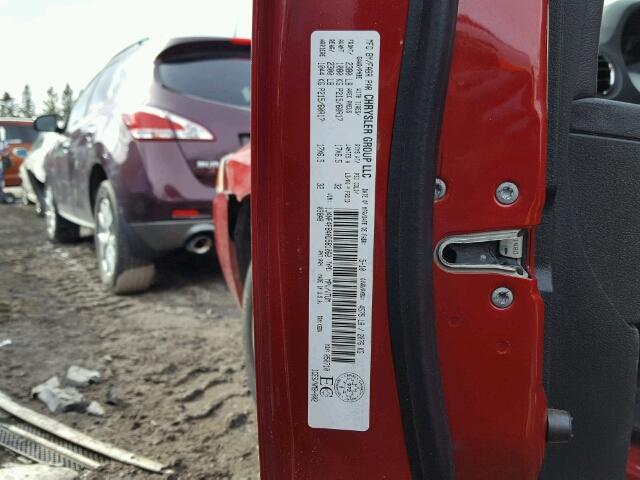1J4NF4FB4AD581060 - 2010 JEEP COMPASS SP RED photo 10
