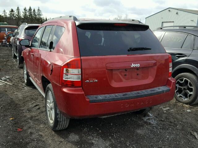 1J4NF4FB4AD581060 - 2010 JEEP COMPASS SP RED photo 3