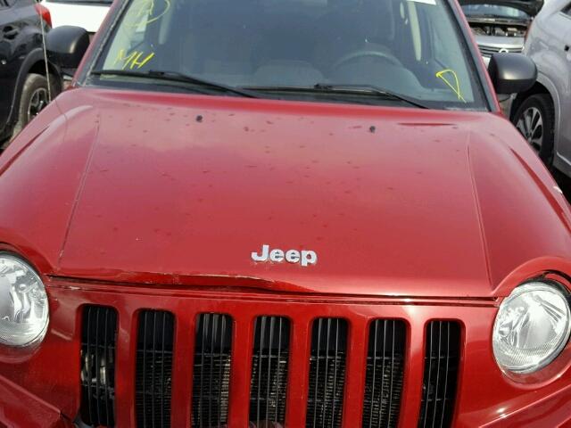 1J4NF4FB4AD581060 - 2010 JEEP COMPASS SP RED photo 7
