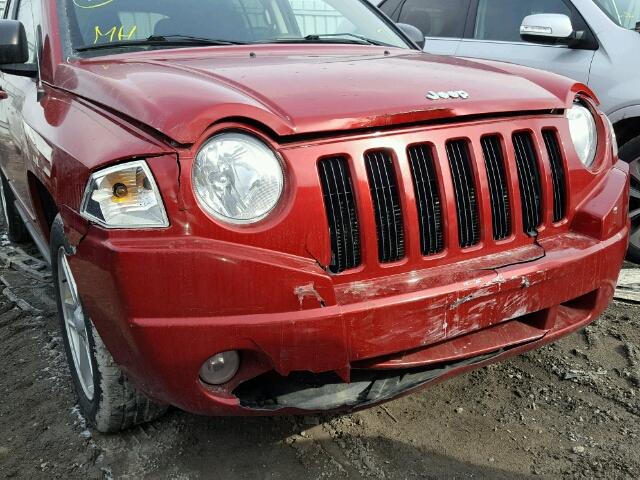 1J4NF4FB4AD581060 - 2010 JEEP COMPASS SP RED photo 9