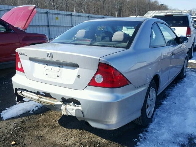 1HGEM22134L009017 - 2004 HONDA CIVIC DX V SILVER photo 4