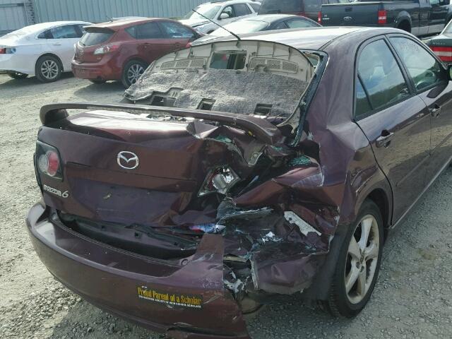 1YVHP80C775M31997 - 2007 MAZDA 6 I MAROON photo 9