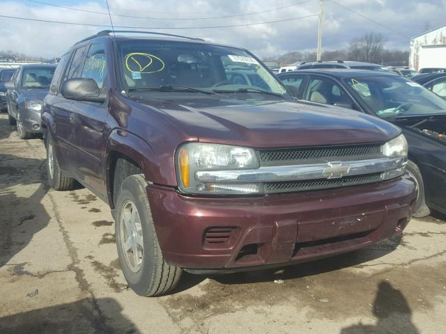 1GNDT13S162139747 - 2006 CHEVROLET TRAILBLAZE BURGUNDY photo 1