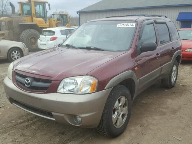 4F2CZ06123KM32486 - 2003 MAZDA TRIBUTE ES MAROON photo 2