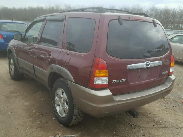 4F2CZ06123KM32486 - 2003 MAZDA TRIBUTE ES MAROON photo 3