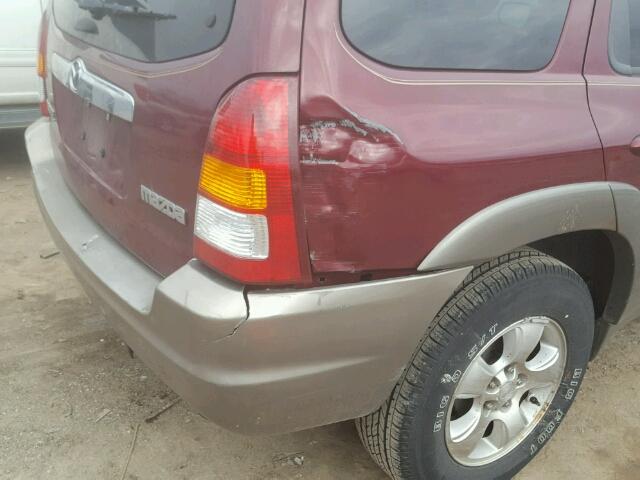 4F2CZ06123KM32486 - 2003 MAZDA TRIBUTE ES MAROON photo 9