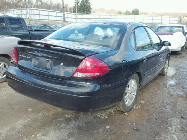 1FAFP56S55A218275 - 2005 FORD TAURUS SEL BLACK photo 4