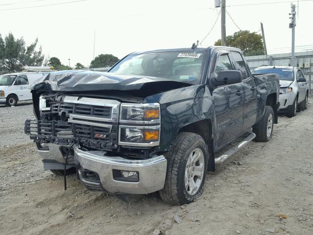 1GCVKREC5EZ381130 - 2014 CHEVROLET SILVERADO GREEN photo 2