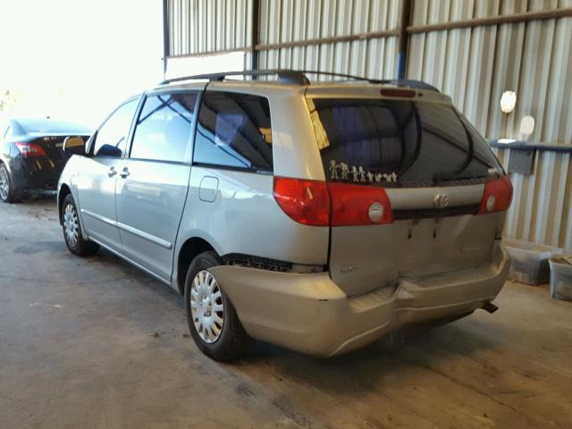 5TDZA23C16S406252 - 2006 TOYOTA SIENNA CE SILVER photo 3