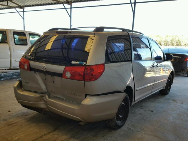 5TDZA23C16S406252 - 2006 TOYOTA SIENNA CE SILVER photo 4