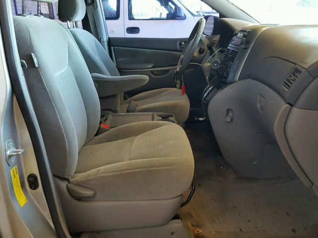 5TDZA23C16S406252 - 2006 TOYOTA SIENNA CE SILVER photo 5