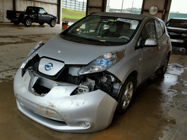 JN1AZ0CP3CT023636 - 2012 NISSAN LEAF SV SILVER photo 2