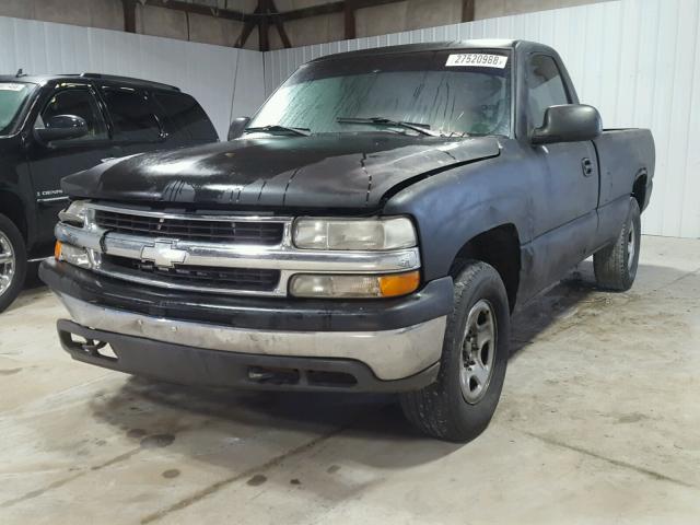 1GCEK14T6XE168328 - 1999 CHEVROLET SILVERADO BLACK photo 2