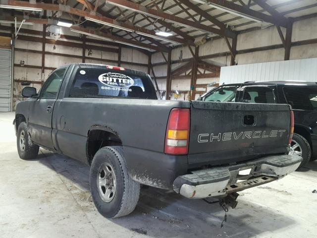 1GCEK14T6XE168328 - 1999 CHEVROLET SILVERADO BLACK photo 3