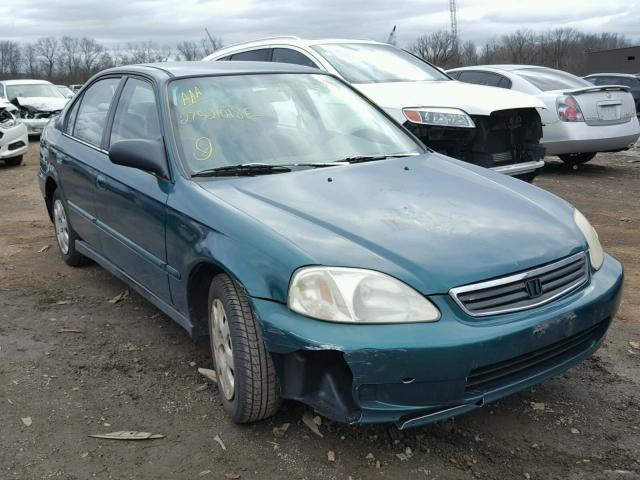 2HGEJ6614XH558608 - 1999 HONDA CIVIC BASE GREEN photo 1