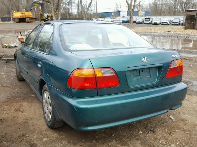 2HGEJ6614XH558608 - 1999 HONDA CIVIC BASE GREEN photo 3