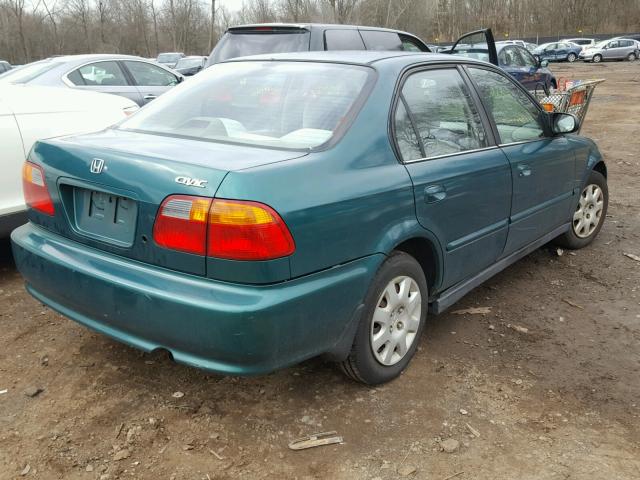 2HGEJ6614XH558608 - 1999 HONDA CIVIC BASE GREEN photo 4