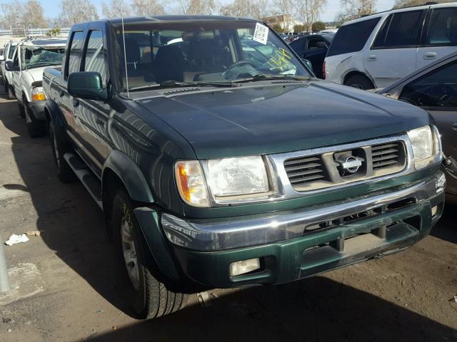 1N6ED27T1YC337533 - 2000 NISSAN FRONTIER C GREEN photo 1