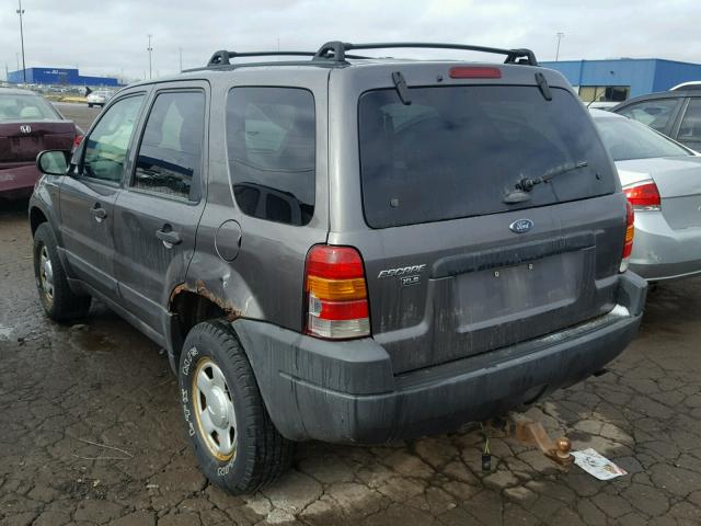 1FMYU92143KA43391 - 2003 FORD ESCAPE XLS GRAY photo 3