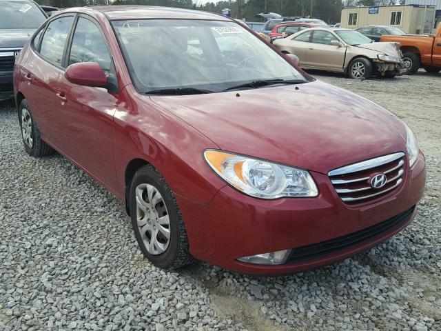 KMHDU4AD7AU942177 - 2010 HYUNDAI ELANTRA BL RED photo 1