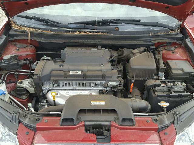 KMHDU4AD7AU942177 - 2010 HYUNDAI ELANTRA BL RED photo 7