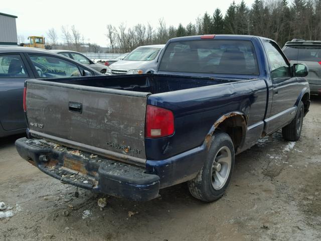 1GCCS14X038229269 - 2003 CHEVROLET S TRUCK S1 BLUE photo 4