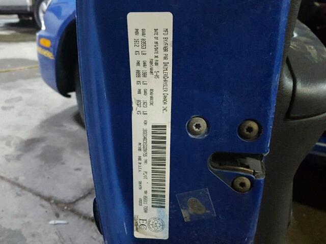 1B3ES46C85D220755 - 2005 DODGE NEON SX 2. BLUE photo 10