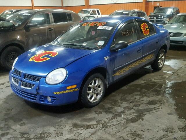 1B3ES46C85D220755 - 2005 DODGE NEON SX 2. BLUE photo 2