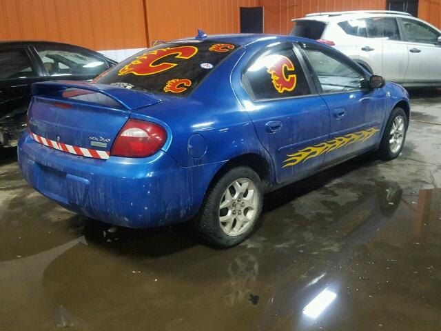 1B3ES46C85D220755 - 2005 DODGE NEON SX 2. BLUE photo 4