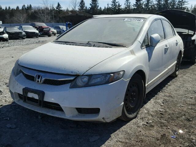 2HGFA1F67AH047100 - 2010 HONDA CIVIC WHITE photo 2