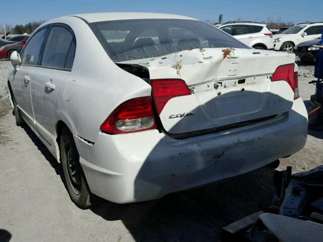 2HGFA1F67AH047100 - 2010 HONDA CIVIC WHITE photo 3