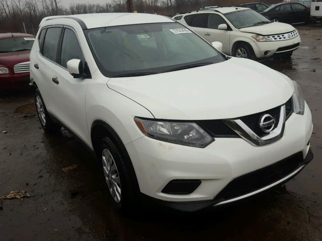 KNMAT2MT3GP680330 - 2016 NISSAN ROGUE S WHITE photo 1