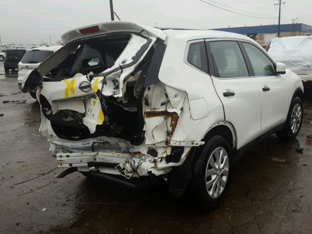 KNMAT2MT3GP680330 - 2016 NISSAN ROGUE S WHITE photo 4