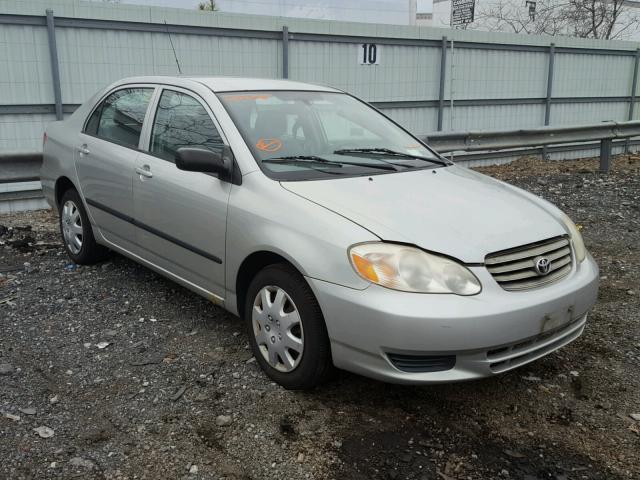 2T1BR32E33C032461 - 2003 TOYOTA COROLLA CE SILVER photo 1