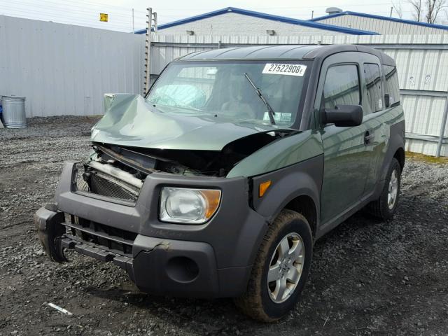 5J6YH285X3L035942 - 2003 HONDA ELEMENT EX GREEN photo 2