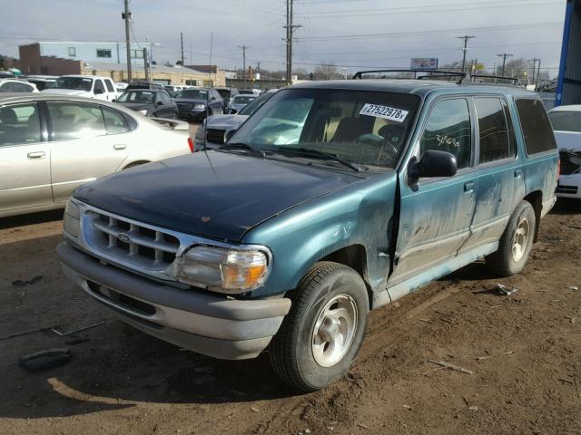 1FMDU34X3SUC12610 - 1995 FORD EXPLORER GREEN photo 2