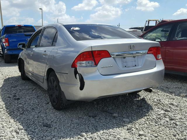 2HGFA1F52AH312366 - 2010 HONDA CIVIC LX GRAY photo 3