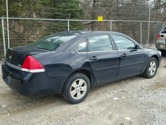 2G1WT58K479134233 - 2007 CHEVROLET IMPALA LT BLACK photo 4