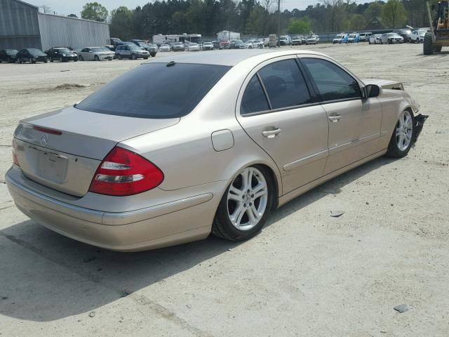 WDBUF70J95A736954 - 2005 MERCEDES-BENZ E 500 GOLD photo 4