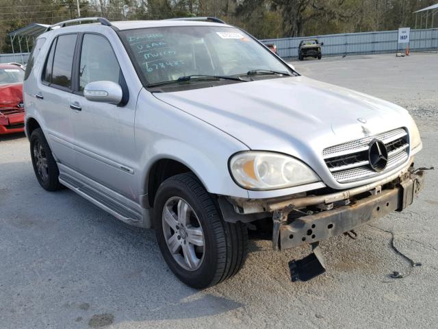 4JGAB57E85A544529 - 2005 MERCEDES-BENZ ML 350 SILVER photo 1