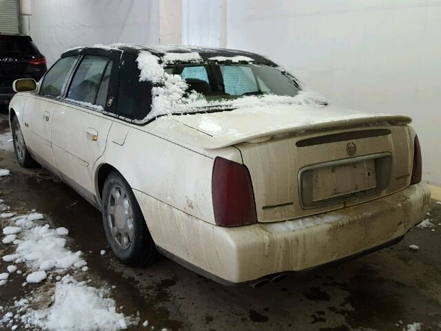 1G6KD54Y22U160034 - 2002 CADILLAC DEVILLE WHITE photo 3