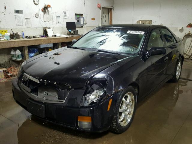 1G6DM577040188663 - 2004 CADILLAC CTS BLACK photo 2