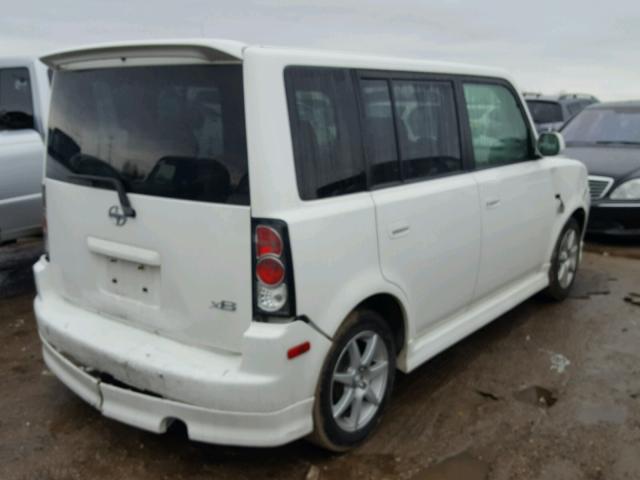 JTLKT324764039210 - 2006 TOYOTA SCION XB WHITE photo 4