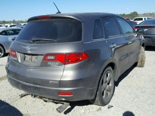 5J8TB18237A006741 - 2007 ACURA RDX GRAY photo 4