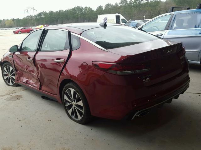 5XXGW4L26GG095772 - 2016 KIA OPTIMA SX RED photo 3