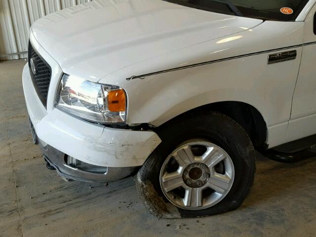 1FTPX14564NB66036 - 2004 FORD F150 WHITE photo 9