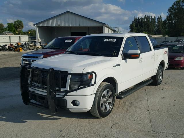 1FTFW1CFXEKD90518 - 2014 FORD F150 SUPER WHITE photo 2