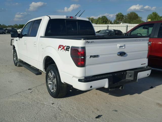 1FTFW1CFXEKD90518 - 2014 FORD F150 SUPER WHITE photo 3