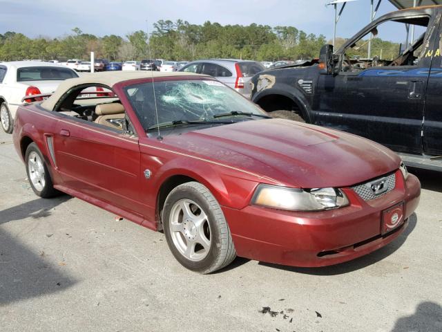 1FAFP44414F112745 - 2004 FORD MUSTANG RED photo 1